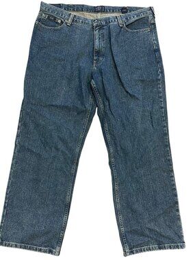 Izod Mens Straight Leg Relaxed Blue Denim Jeans Size Size 40w/30L‎